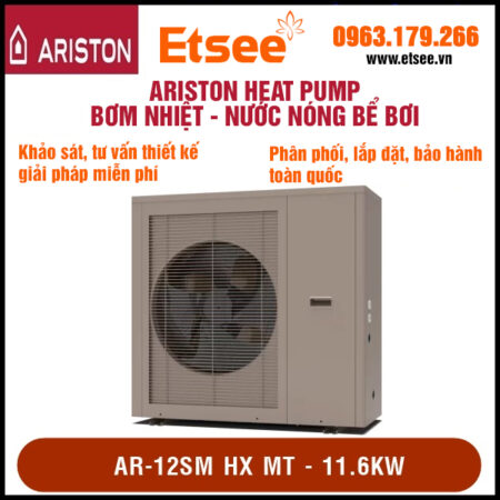 AR-12SM HX MT – 11.6kw – Heat pump bể bơi