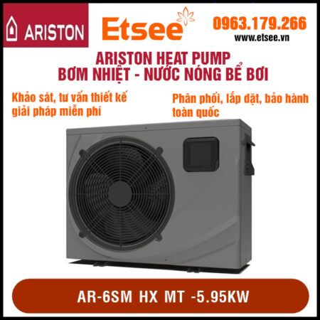 Bơm nhiệt bể bơi heat pump - AR-6SM HX MT 5.95kw