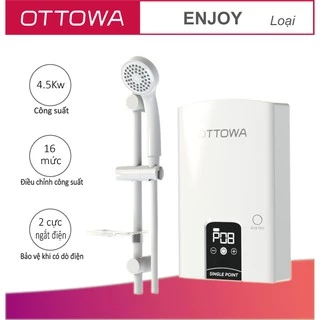 [ HÀNG CHÍNH HÃNG] Máy nước nóng điện tử không bơm Ottowa - TE4501 tốt nhất giá rẻ nhất